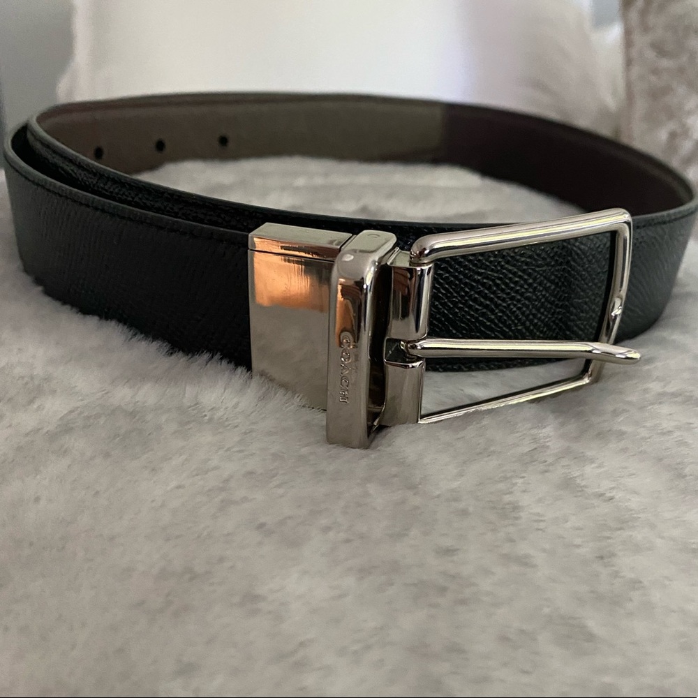Coach leather belt